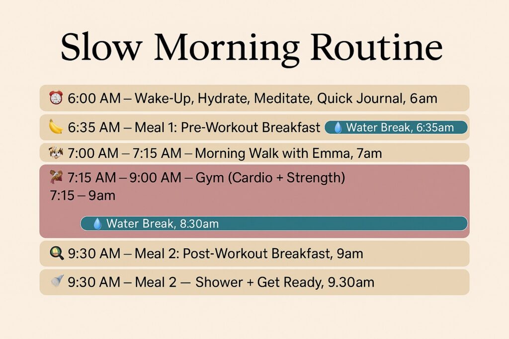 slow morning routine