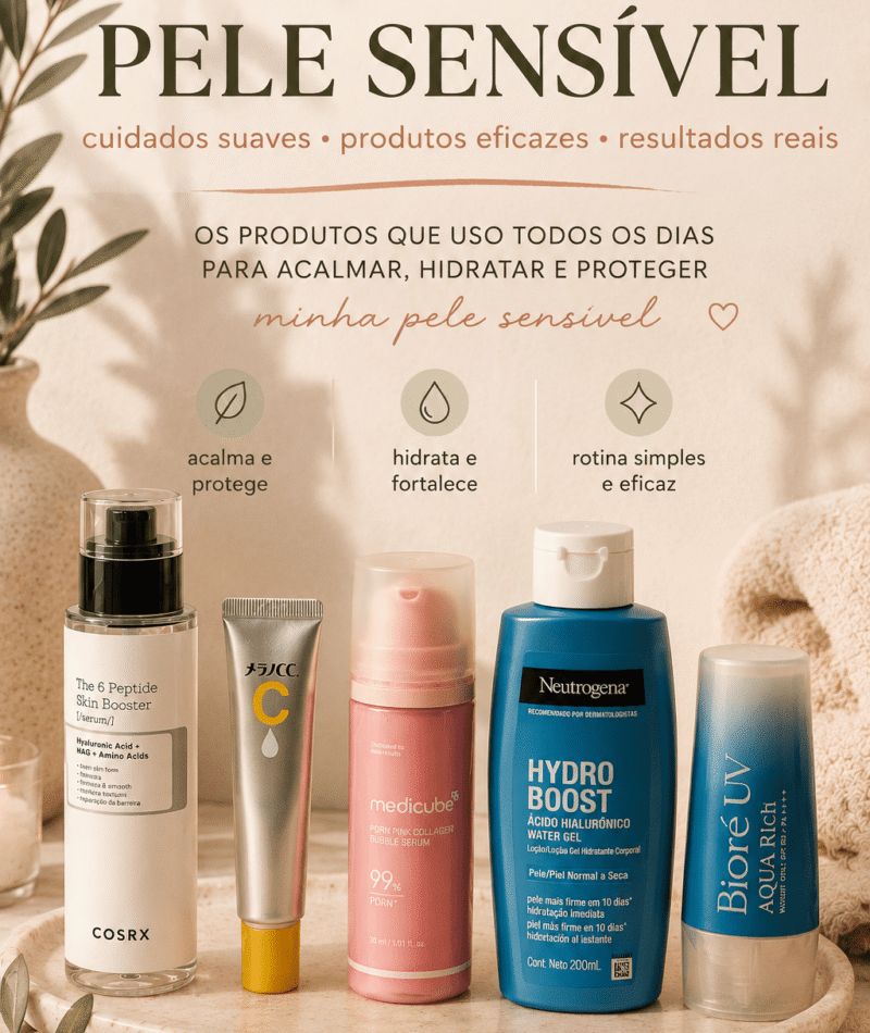skincare para pele sensível