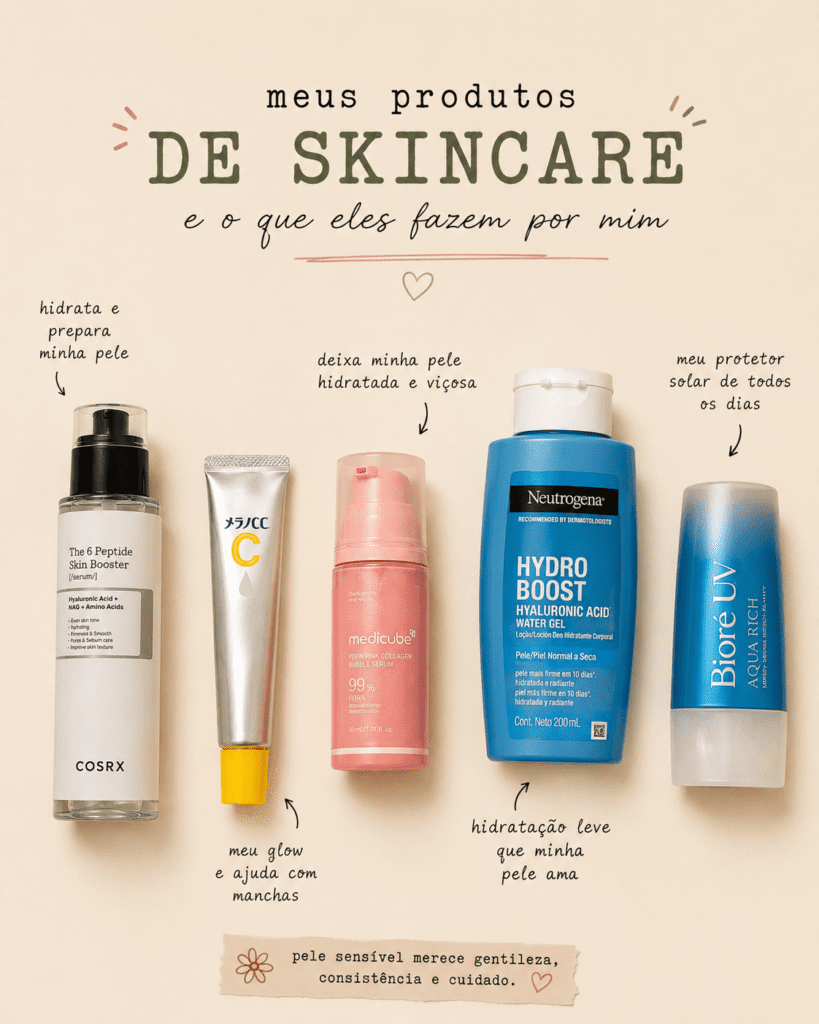 skincare para pele sensível