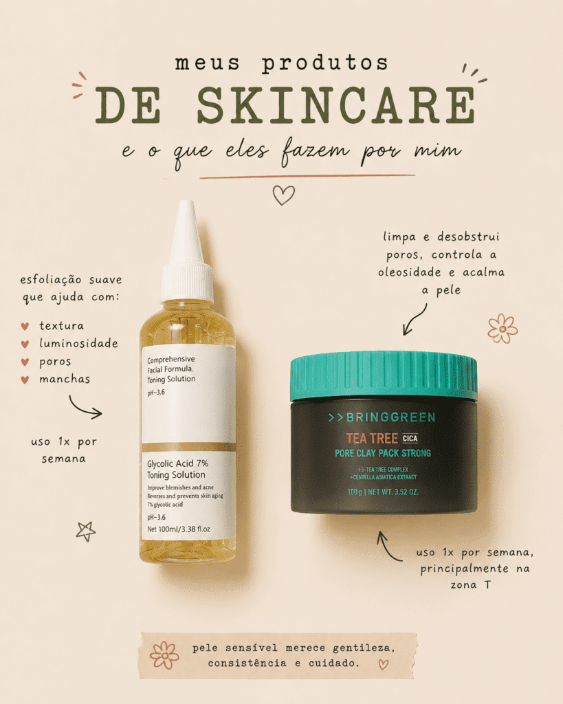 skincare para pele sensível